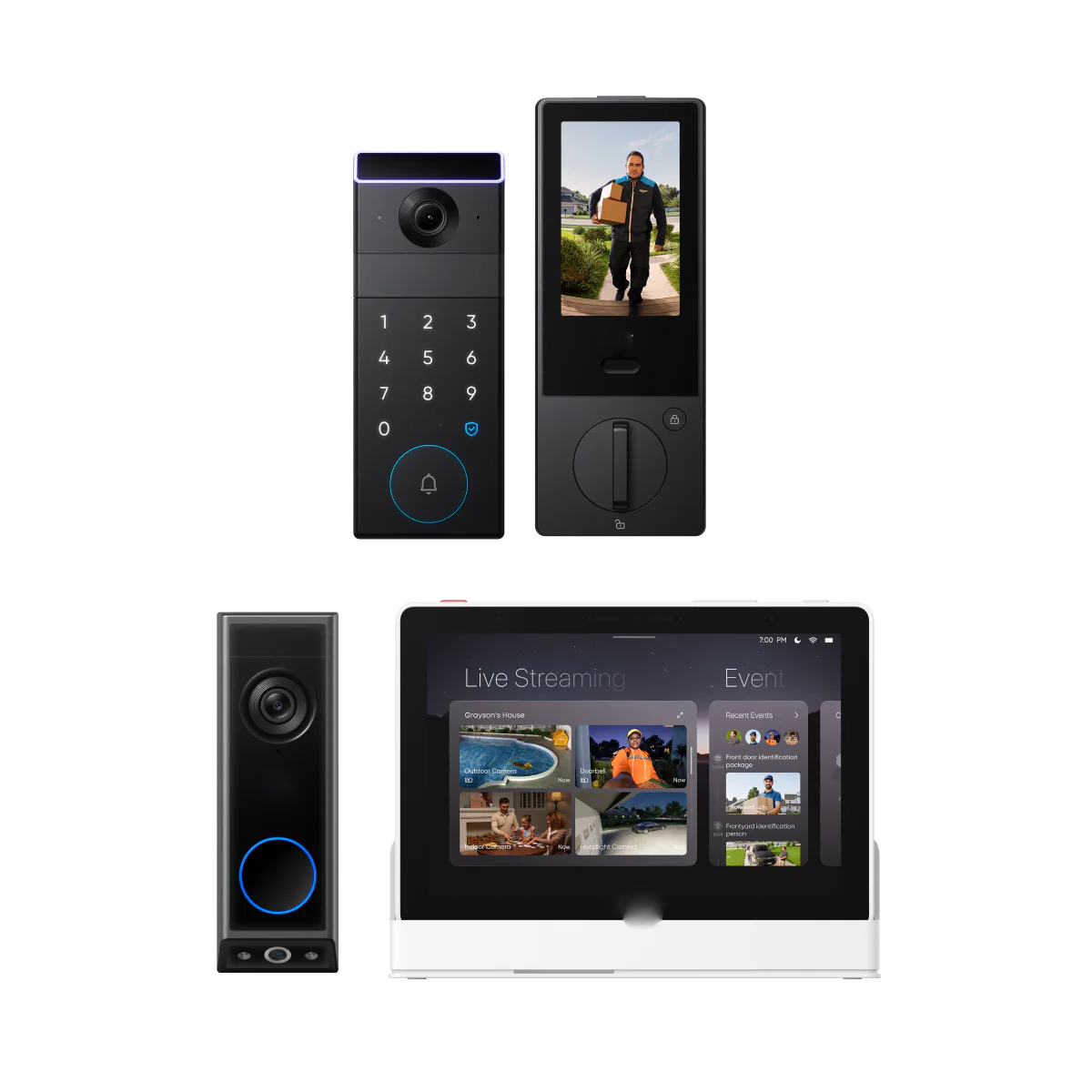 eufy FamiLock S3 Max + Video Doorbell E340 + eufy Smart Display E10
