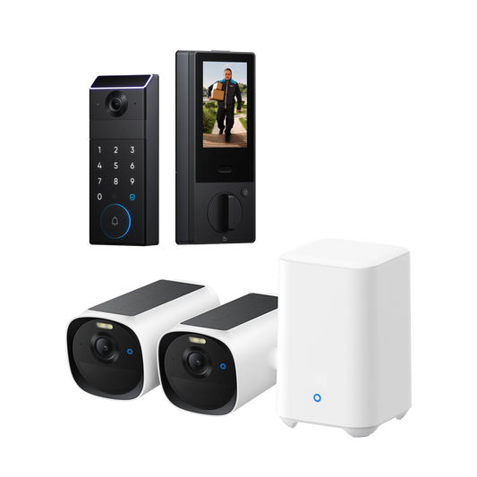 eufyCam E40 2-Cam Kit (HomeBase™ 2) + eufy FamiLock S3 Max